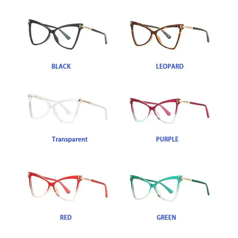Women's Cat Eye Full Rim TR90 Prescription Glasses 2077 — view 4 | Rx Spectacle