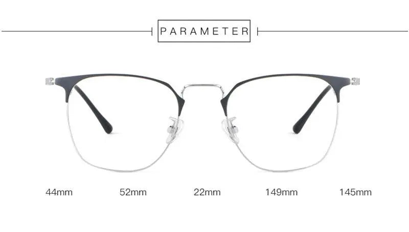 Unisex Round Full Rim Alloy Prescription Glasses 88006 — view 11 | Rx Spectacle