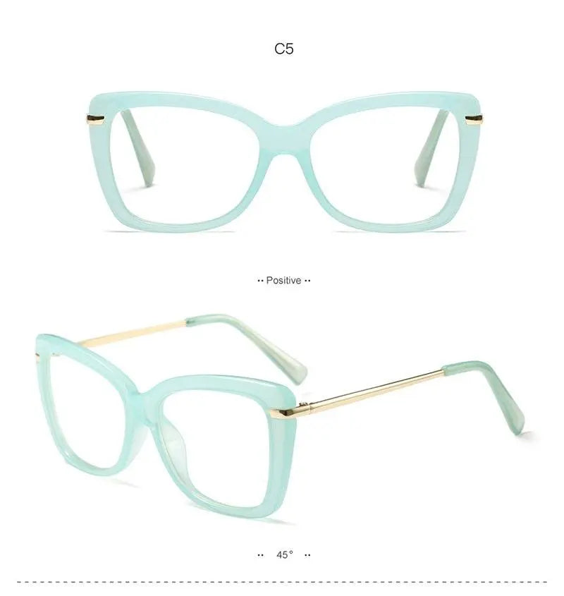 Women's Cat Eye Full Rim Acetate Prescription Glasses 97331 — view 17 | Rx Spectacle