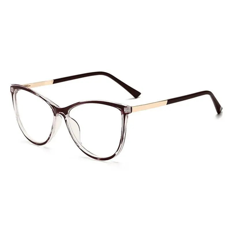 Unisex Cat Eye Full Rim Alloy Prescription Glasses 32002 — view 6 | Rx Spectacle