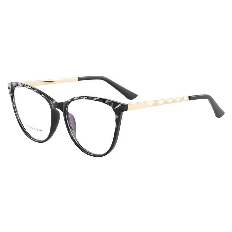 Women's Cat Eye Full Rim TR90 Prescription Glasses 7010 — view 9 | Rx Spectacle