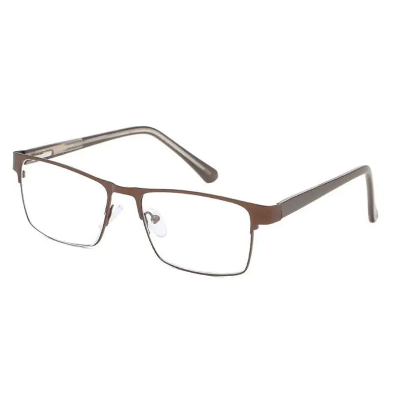 Men's Square Full Rim Alloy Reading Glasses R89865 — view 7 | Rx Spectacle