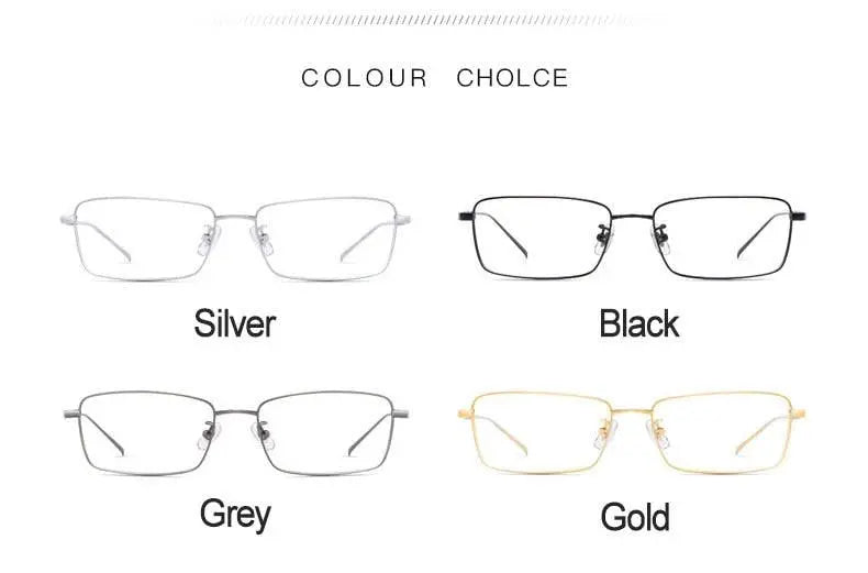 Unisex Full Rim Titanium Prescription Glasses 10109 — view 12 | Rx Spectacle