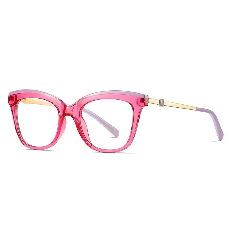 Women's Cat Eye Full Rim TR90 Prescription Glasses 72065 — view 7 | Rx Spectacle