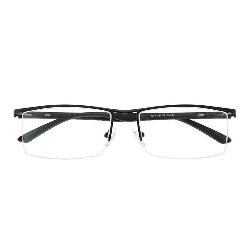 Unisex Square Semi-Rimless TR90 Prescription Glasses P8831 — view 6 | Rx Spectacle