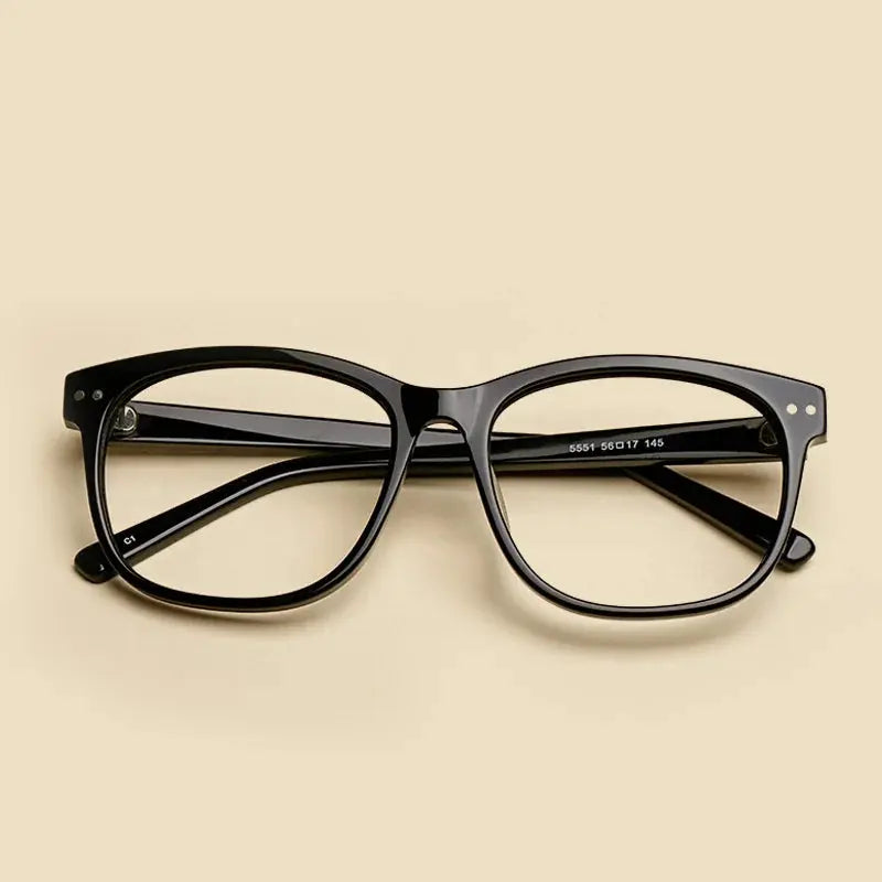 Unisex Square Full Rim Titanium Prescription Glasses 55514 — view 7 | Rx Spectacle