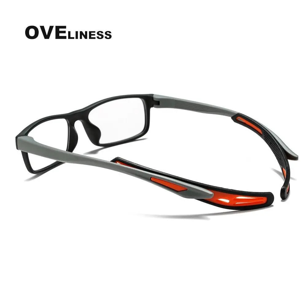 Unisex Square Full Rim Titanium Sports Glasses Olad55p — view 12 | Rx Spectacle