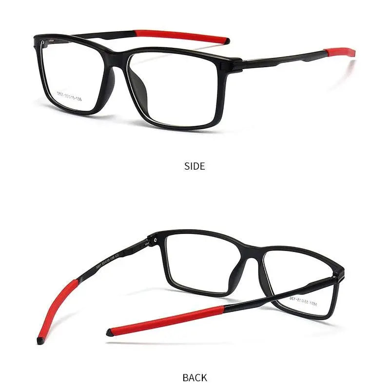 Men's Square Full Rim TR90 Sports Glasses 5851 — view 5 | Rx Spectacle