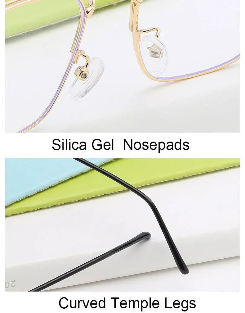 Unisex Square Full Rim Alloy Prescription Glasses 5006 — view 20 | Rx Spectacle