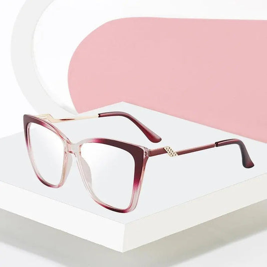 Women's Cat Eye Full Rim TR90 Prescription Glasses 7049 — view 1 | Rx Spectacle
