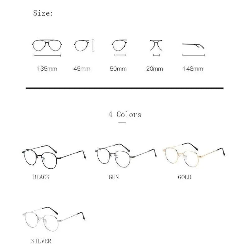 Unisex Round Full Rim Titanium Prescription Glasses 6288 — view 9 | Rx Spectacle