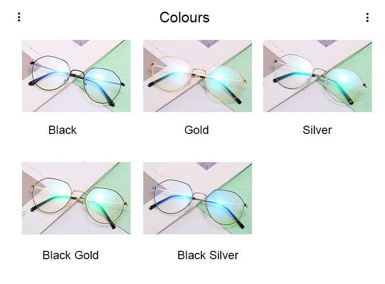 Unisex Round Full Rim Alloy Prescription Glasses 66030 — view 11 | Rx Spectacle