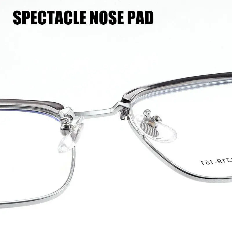 Men's Square Full Rim Alloy Prescription Glasses 8534YF — view 10 | Rx Spectacle