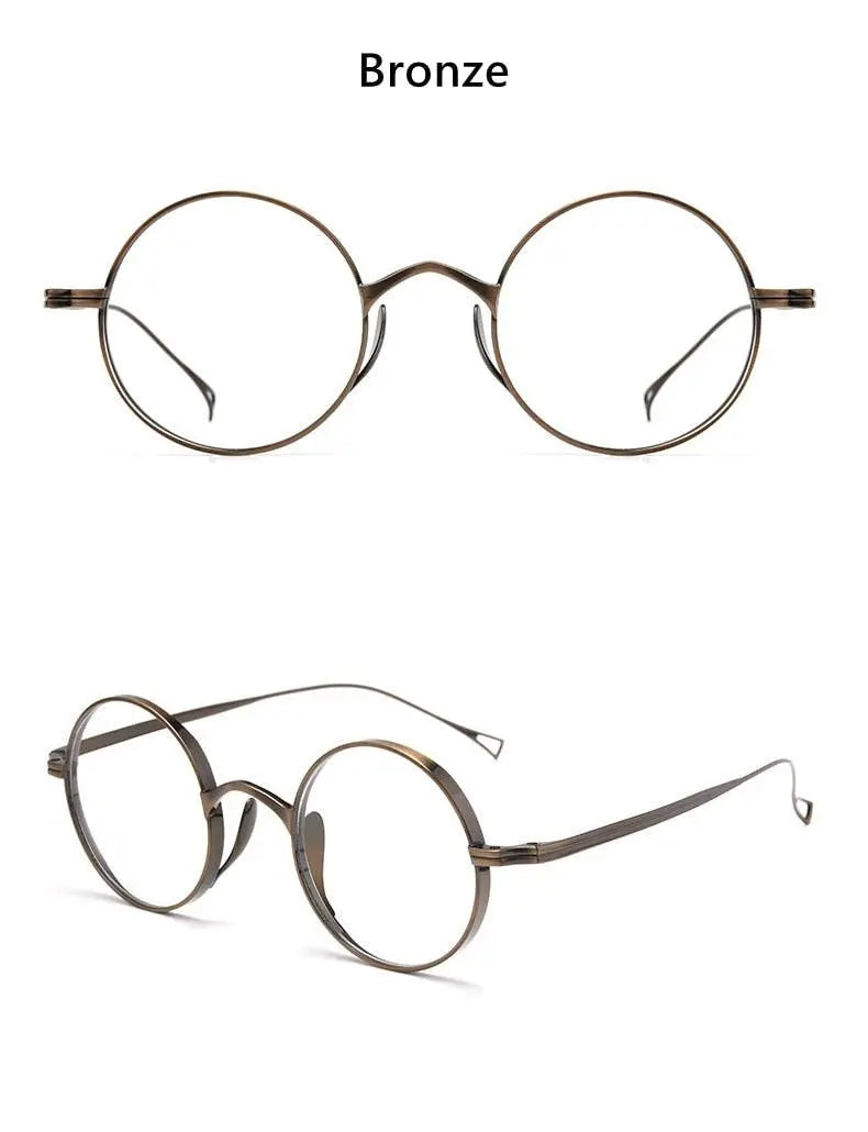 Unisex Full Rim Titanium Prescription Glasses 9818CK — view 13 | Rx Spectacle