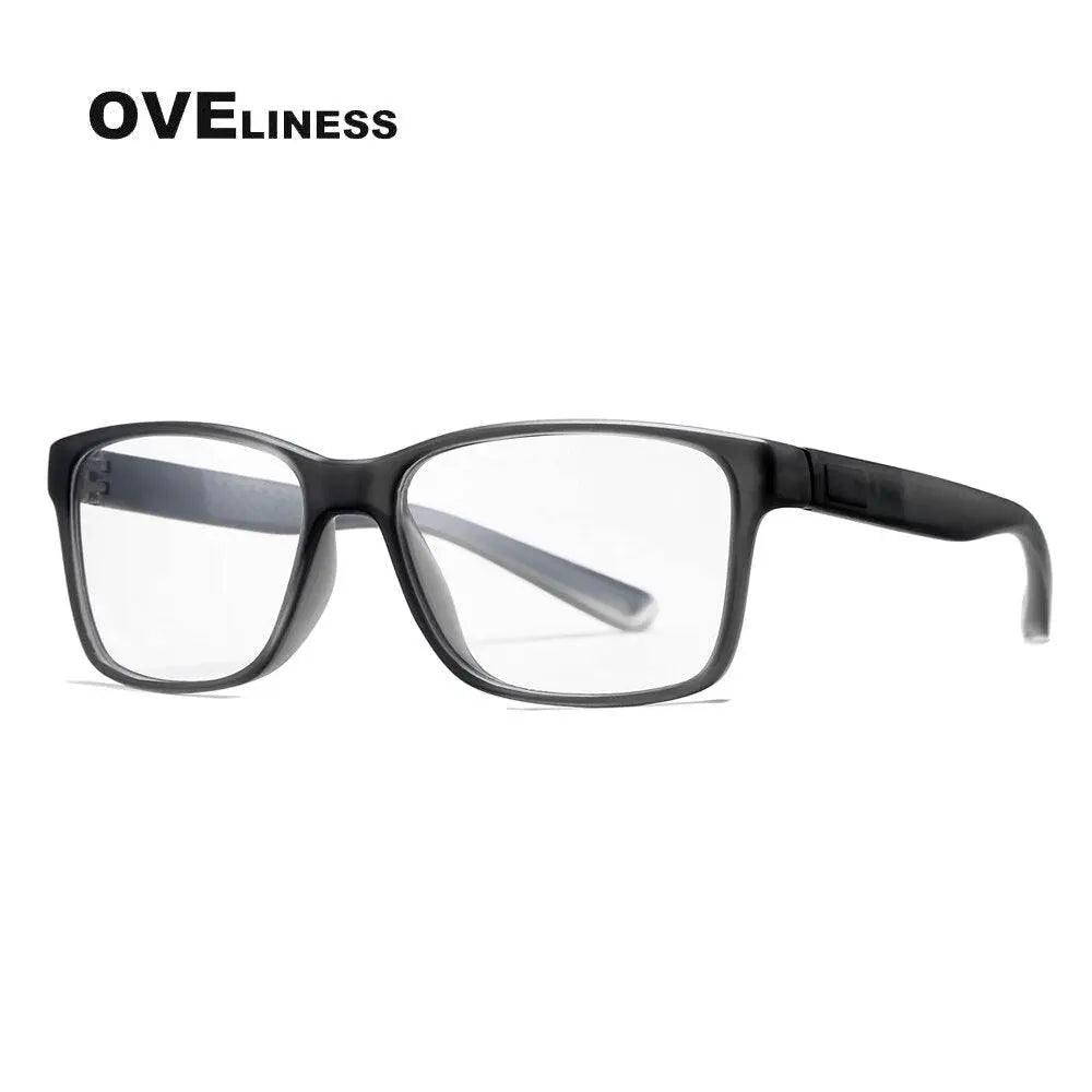 Unisex Square Full Rim Titanium Prescription Glasses 7091 — view 6 | Rx Spectacle