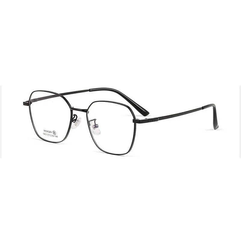 Unisex Polygon Full Rim Alloy Prescription Glasses 68013 — view 4 | Rx Spectacle
