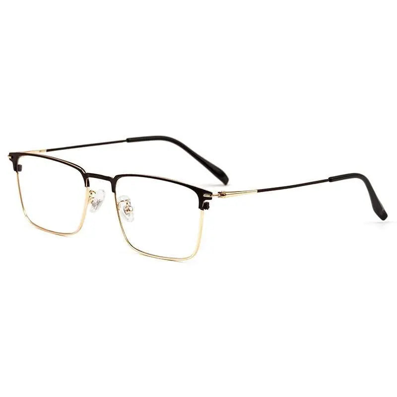 Men's Square Full Rim Alloy Prescription Glasses 0606 — view 3 | Rx Spectacle