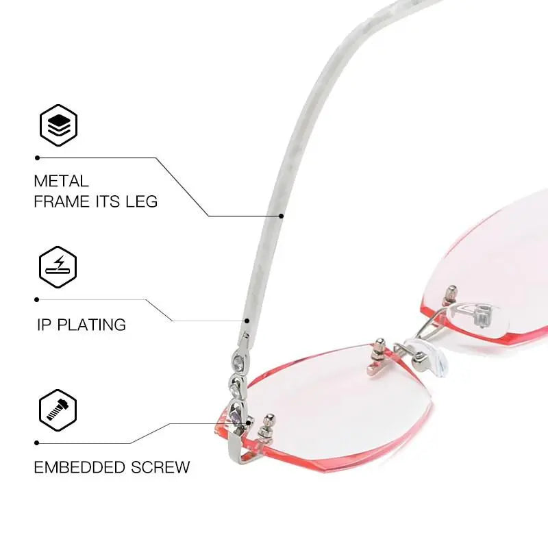 Women's Rimless Prescription Glasses 58075 — view 4 | Rx Spectacle