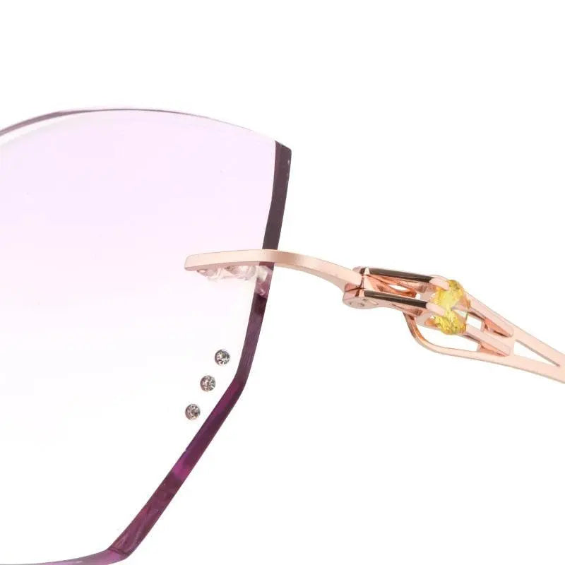 Women's Rimless Alloy Prescription Glasses 98101 — view 5 | Rx Spectacle