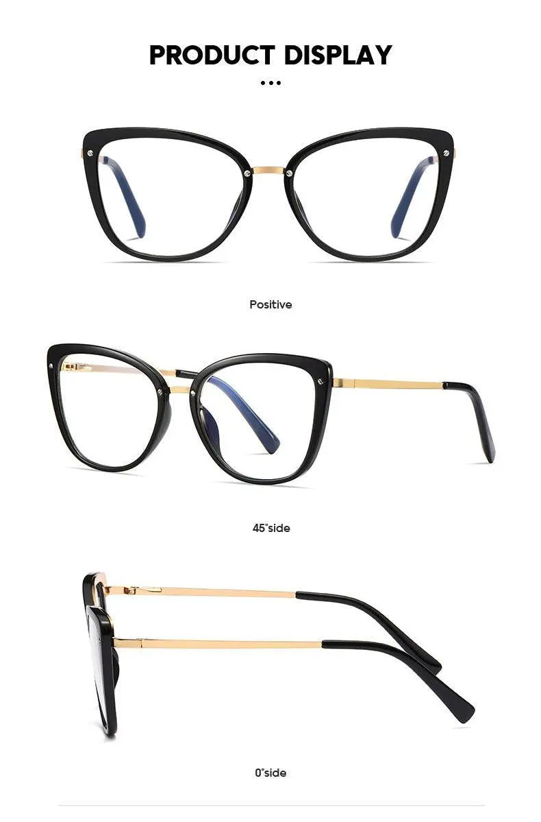 Women's Square Full Rim TR90 Prescription Glasses 2076 — view 15 | Rx Spectacle