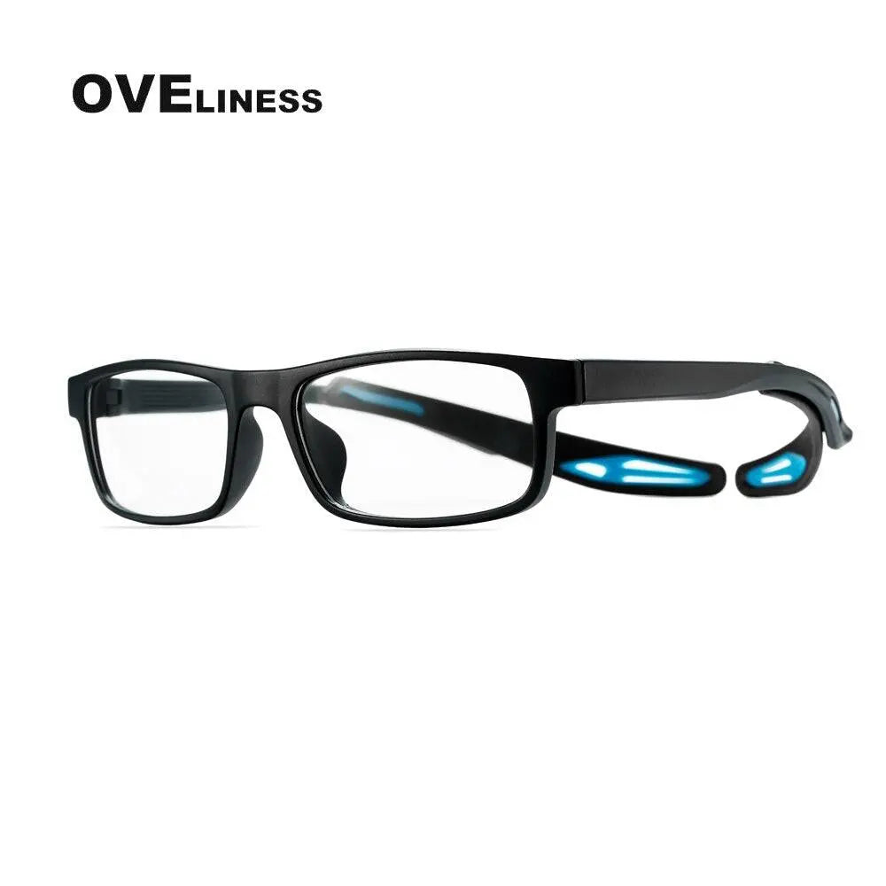 Unisex Square Full Rim Titanium Sports Glasses Olad55p — view 2 | Rx Spectacle