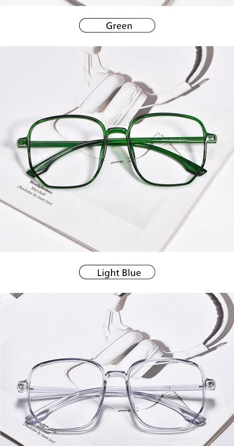 Unisex Polygon Full Rim Acetate Prescription Glasses D147 — view 19 | Rx Spectacle