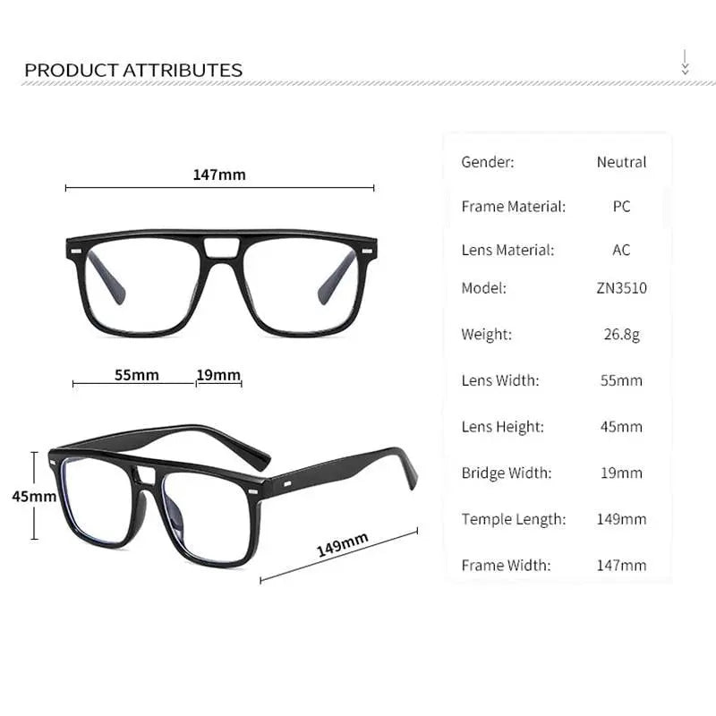 Unisex Full Rim Resin Prescription Glasses 3510 — view 5 | Rx Spectacle