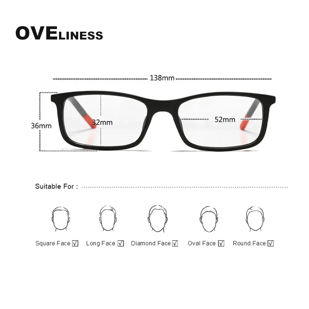 Women's Square Full Rim Titanium Prescription Glasses 72524 — view 2 | Rx Spectacle