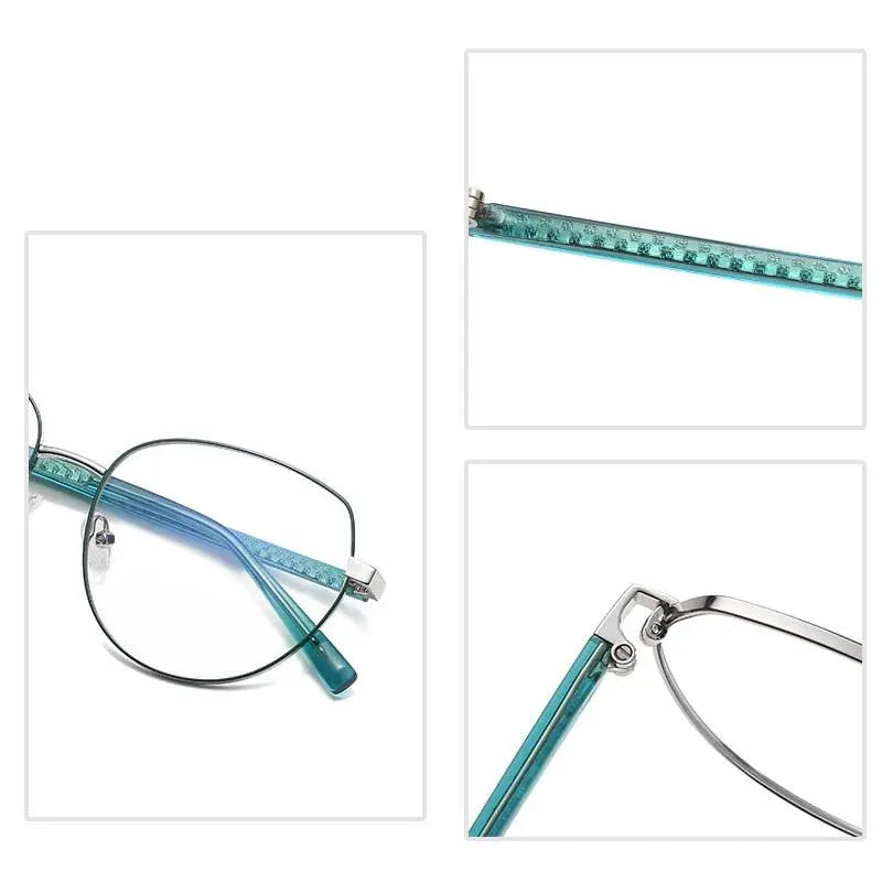 Women's Oval Full Rim TR90 Prescription Glasses 3005 — view 9 | Rx Spectacle