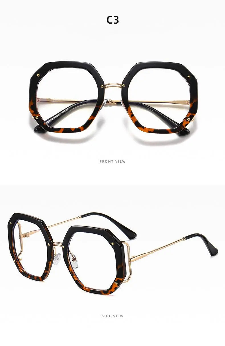 Women's Polygon Full Rim TR90 Prescription Glasses 95243 — view 17 | Rx Spectacle