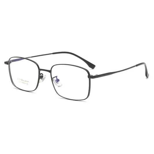 Unisex Square Full Rim Titanium Prescription Glasses 2320 — view 1 | Rx Spectacle