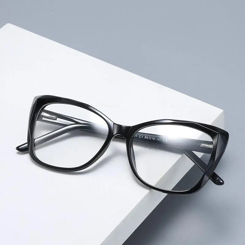 Women's Cat Eye Full Rim TR90 Prescription Glasses 2001 — view 7 | Rx Spectacle