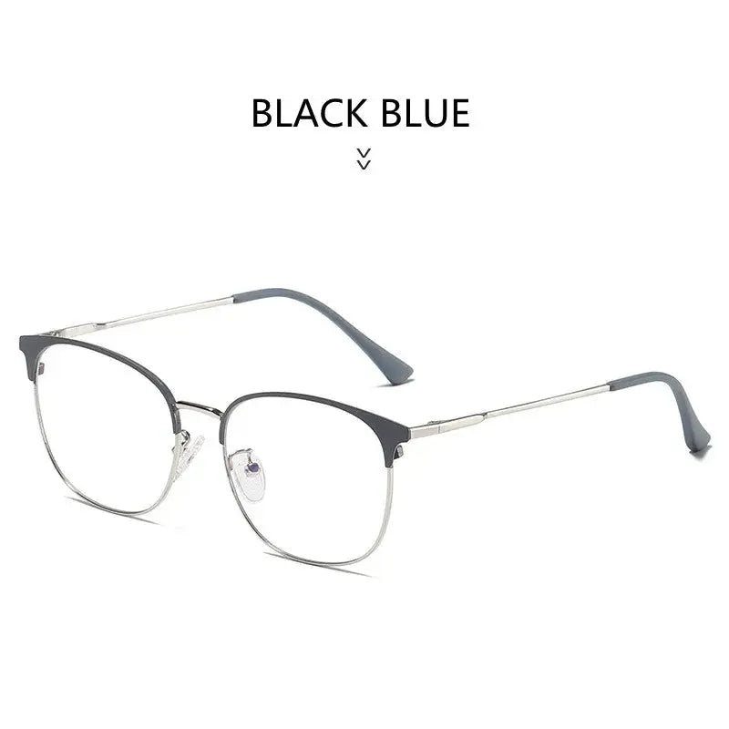 Unisex Browline Full Rim Acetate Prescription Glasses 9123 — view 9 | Rx Spectacle