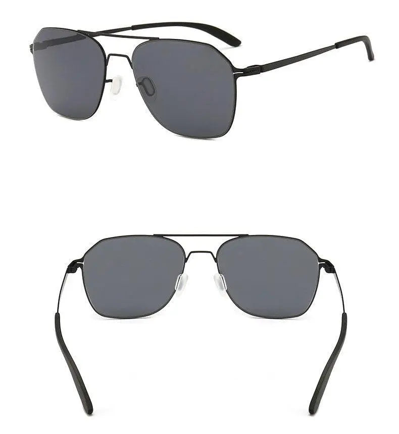 Men's Square Full Rim Alloy Double Bridge Prescription Glasses 7704 — view 14 | Rx Spectacle