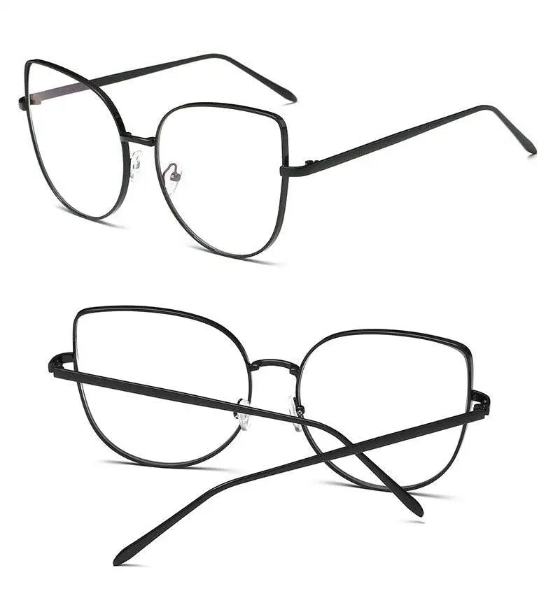 Women's Cat Eye Full Rim Alloy Prescription Glasses 3449 — view 13 | Rx Spectacle