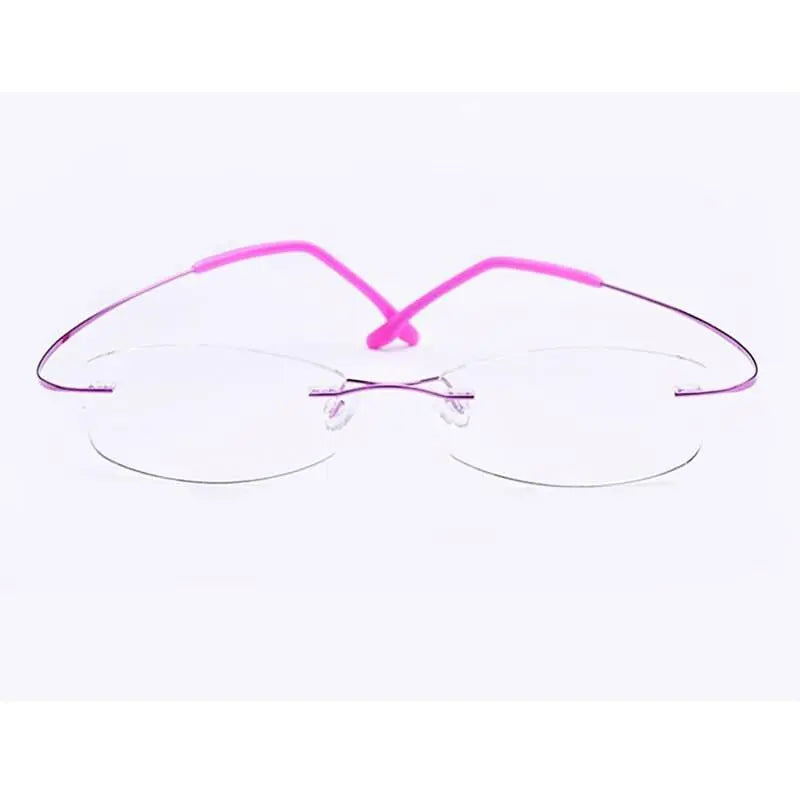 Unisex Rimless Titanium Prescription Glasses — view 4 | Rx Spectacle