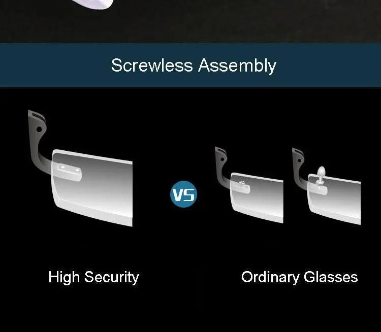 Men's Rimless Alloy Screwless Prescription Glasses 7053 — view 11 | Rx Spectacle