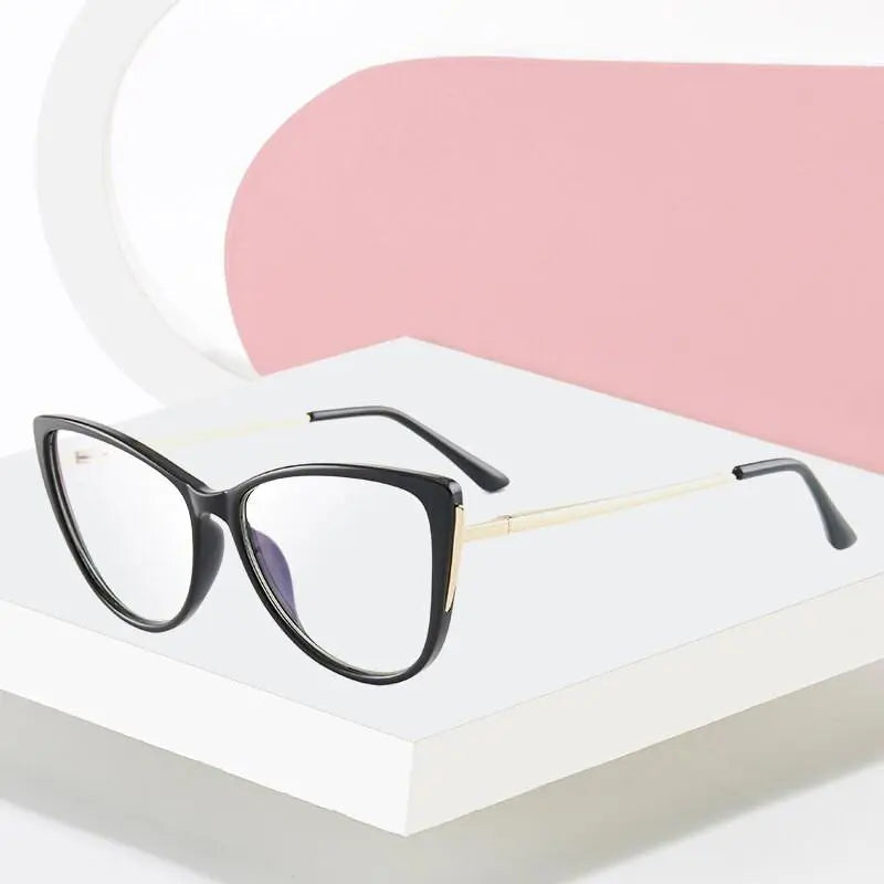 Women's Cat Eye Full Rim TR90 Prescription Glasses 7016 — view 1 | Rx Spectacle