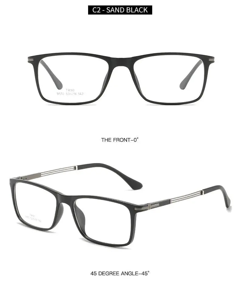 Unisex Full Rim Aluminum Prescription Glasses 9170 — view 12 | Rx Spectacle