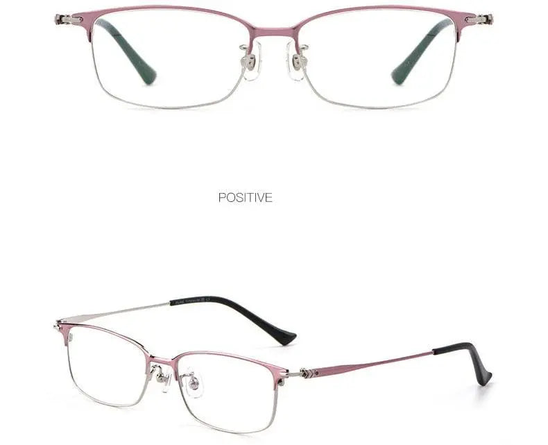Women's Full Rim Titanium Prescription Glasses 86061 — view 24 | Rx Spectacle