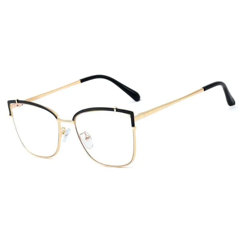 Women's Cat Eye Full Rim Alloy Prescription Glasses 95731 — view 8 | Rx Spectacle