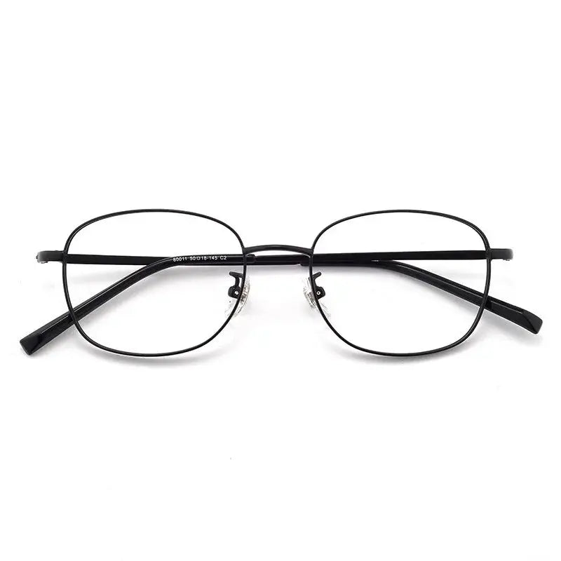 Unisex Irregular Full Rim Alloy Reading Glasses 80011 — view 5 | Rx Spectacle