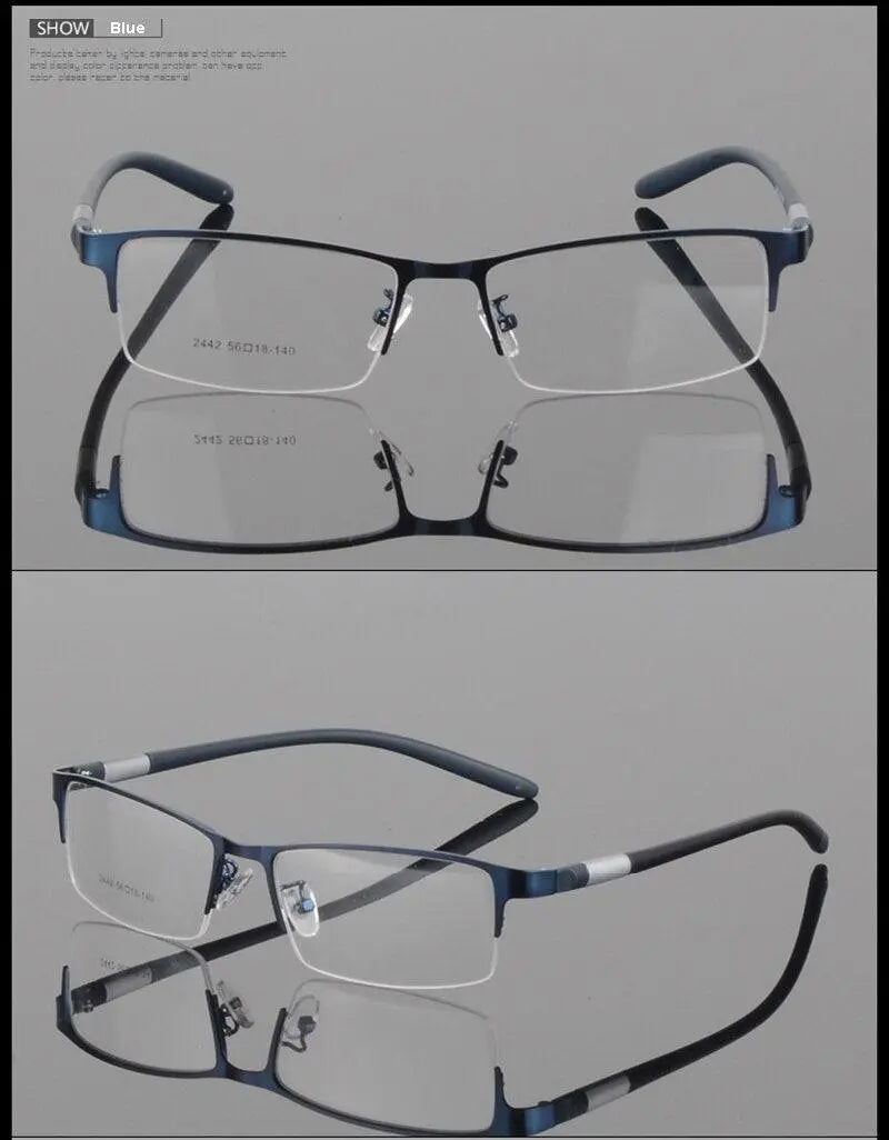 Unisex Semi-Rimless TR90 Prescription Glasses 2242 — view 21 | Rx Spectacle