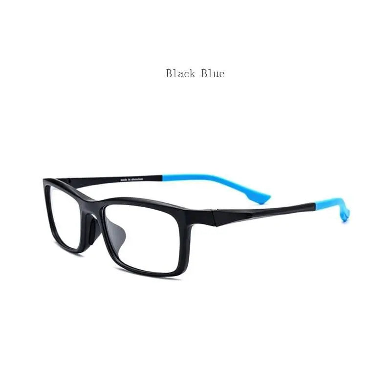 Men's Rectangular Full Rim Titanium Sports Glasses 17209 — view 5 | Rx Spectacle