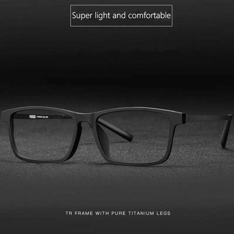 Unisex Full Rim Titanium Prescription Glasses 8836X — view 3 | Rx Spectacle