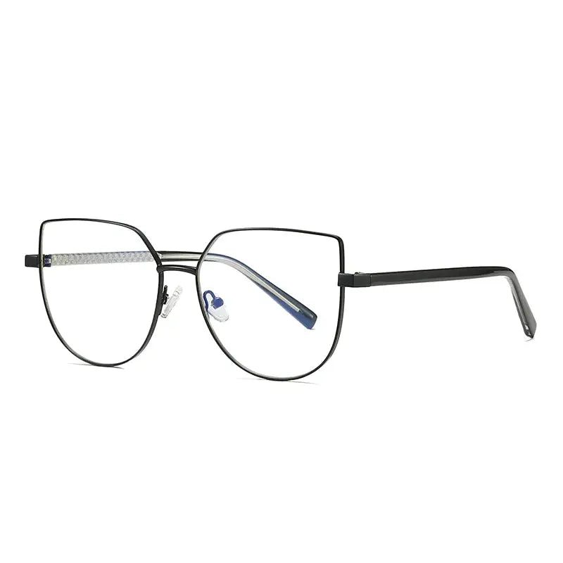 Women's Cat Eye Full Rim Alloy Prescription Glasses 300700 — view 4 | Rx Spectacle