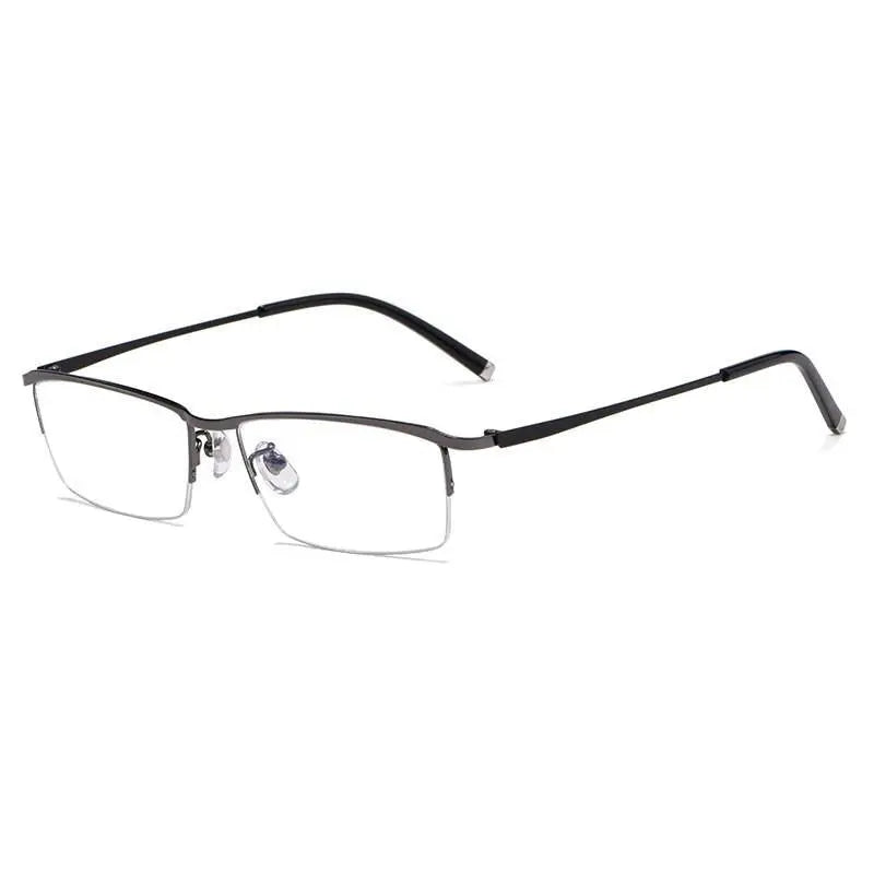 Men's Semi-Rimless Alloy Prescription Glasses Z17003 — view 8 | Rx Spectacle