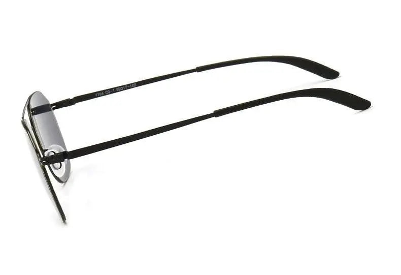 Men's Square Full Rim Alloy Double Bridge Prescription Glasses 7704 — view 7 | Rx Spectacle