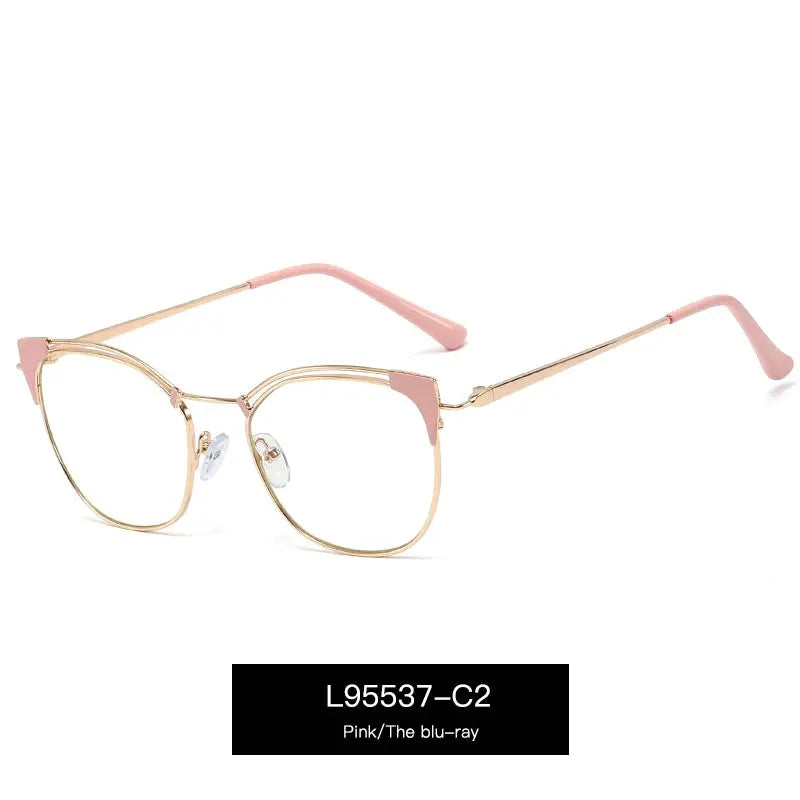 Women's Cat Eye Full Rim TR90 Prescription Glasses 95537 — view 9 | Rx Spectacle