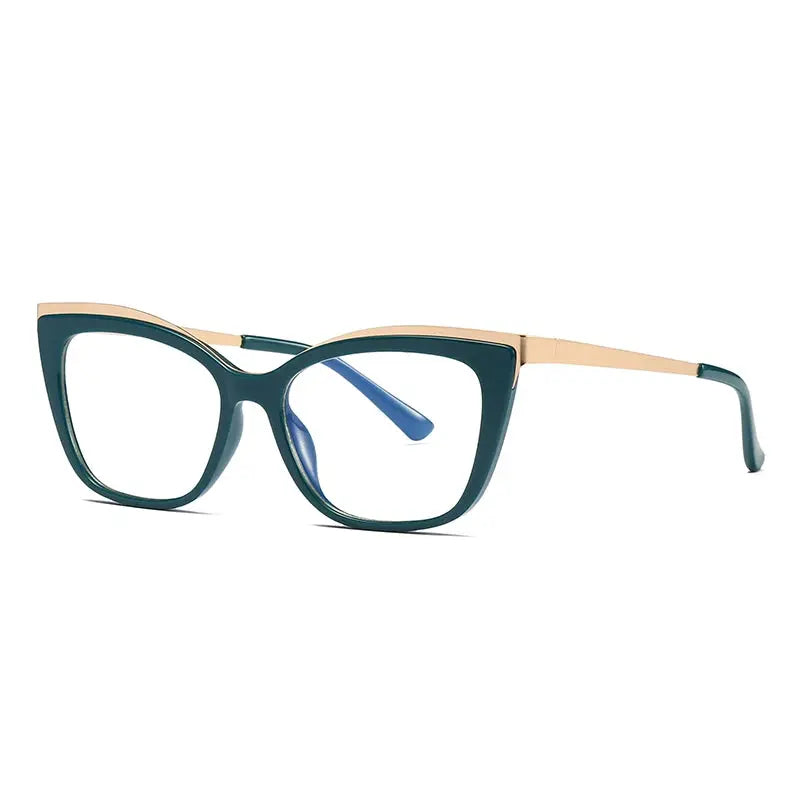 Women's Cat Eye Full Rim TR90 Prescription Glasses 772049 — view 3 | Rx Spectacle